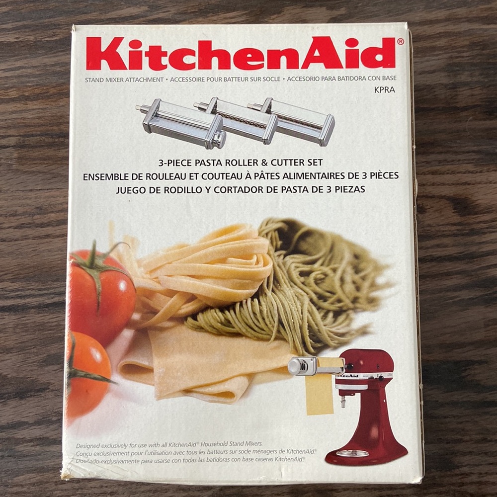 Kitchen Aid 3piece pasta roller and cutter.